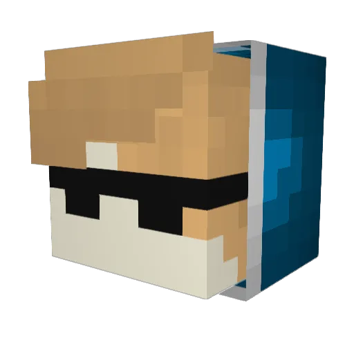 MrXeth Minecraft avatar head, 3D render