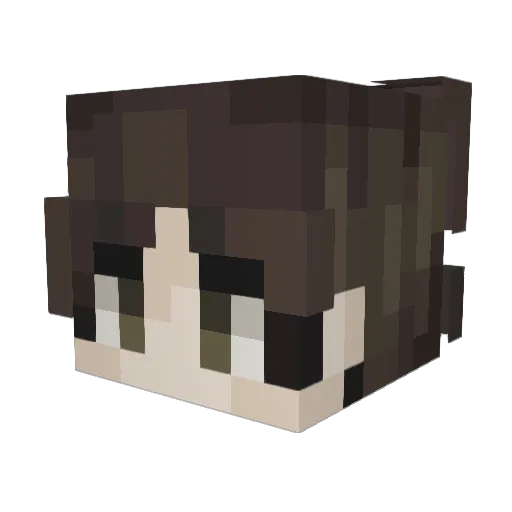 MrXra Minecraft avatar head, 3D render