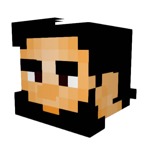 MrYallup Minecraft avatar head, 3D render