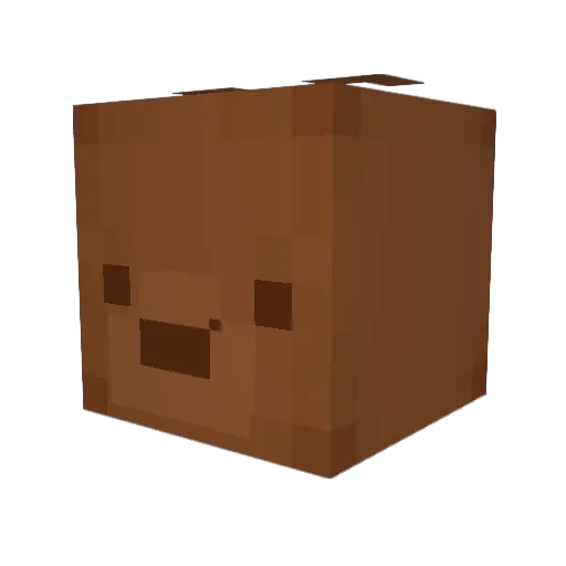 MrYarne Minecraft avatar head, 3D render