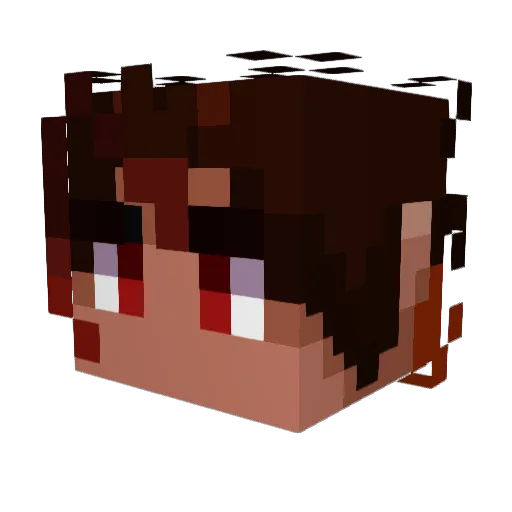 MrYavia Minecraft avatar head, 3D render
