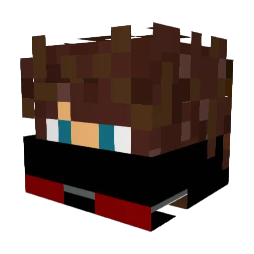 MrYellowC3X Minecraft avatar head, 3D render