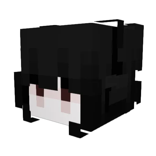 MrYichen Minecraft avatar head, 3D render