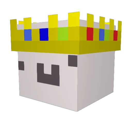MrYigi Minecraft avatar head, 3D render