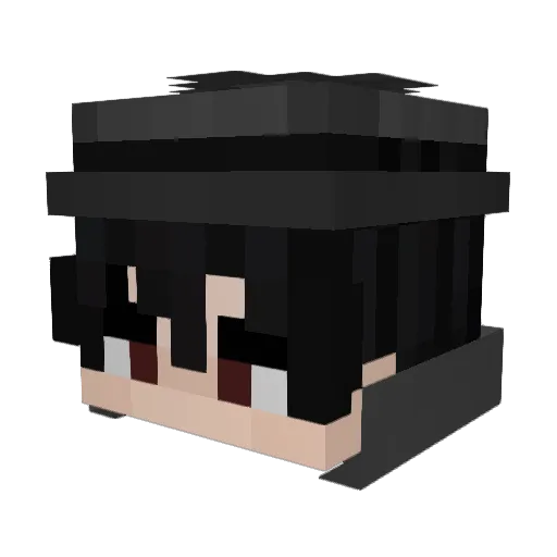 MrYusuf01 Minecraft avatar head, 3D render