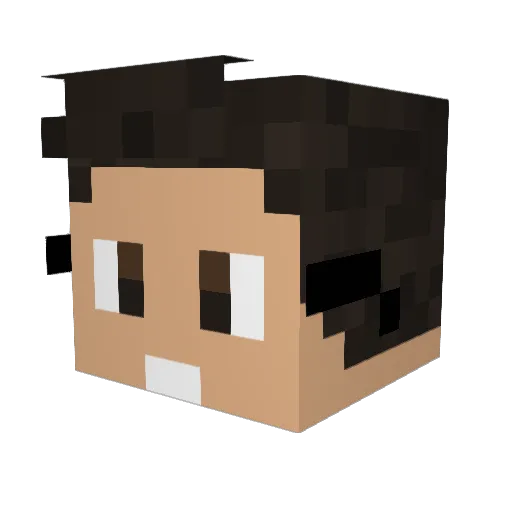 MrZ19 Minecraft avatar head, 3D render