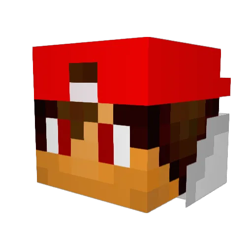 MrZChaos Minecraft avatar head, 3D render