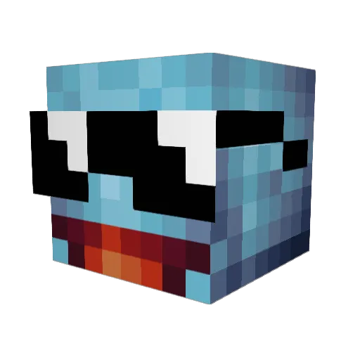 MrZak665 Minecraft avatar head, 3D render