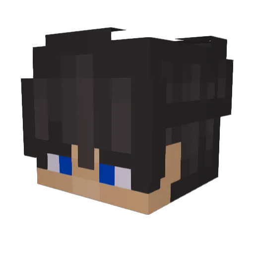 MrZarzyK Minecraft avatar head, 3D render