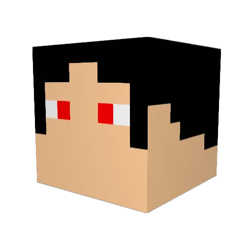 MrZato Minecraft avatar head, 3D render