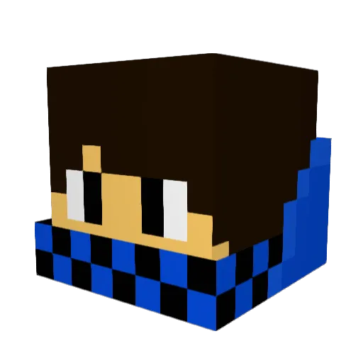MrZelax Minecraft avatar head, 3D render
