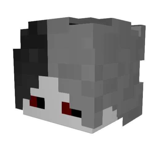 MrZellon Minecraft avatar head, 3D render
