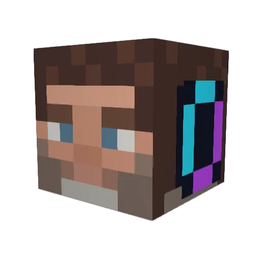 MrZodiacBE Minecraft avatar head, 3D render