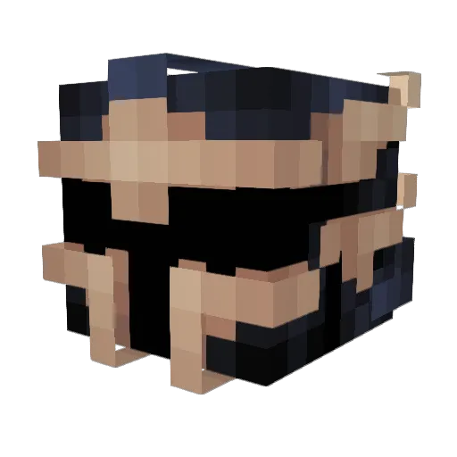 MrZol Minecraft avatar head, 3D render