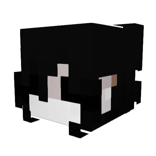 MrZomb1e Minecraft avatar head, 3D render