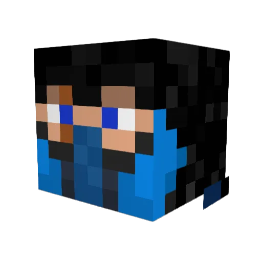 MrZombieKill Minecraft avatar head, 3D render