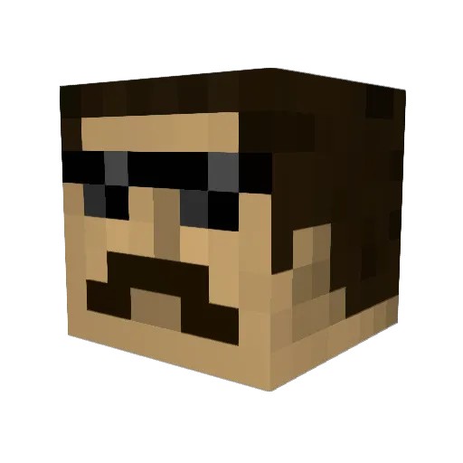 MrZoni Minecraft avatar head, 3D render