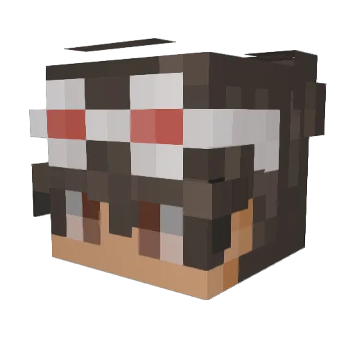 MrZooshi Minecraft avatar head, 3D render