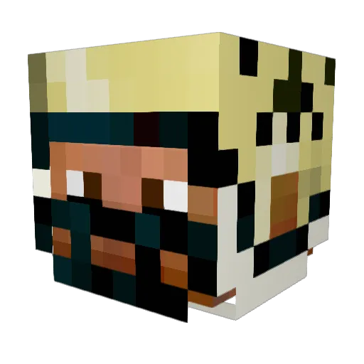 MrZoot_ Minecraft avatar head, 3D render