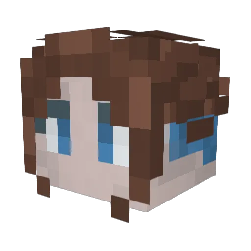 MrZxAlan Minecraft avatar head, 3D render