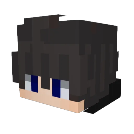 MrZxSilver Minecraft avatar head, 3D render