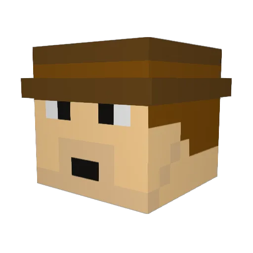 Mr_Anatol Minecraft avatar head, 3D render