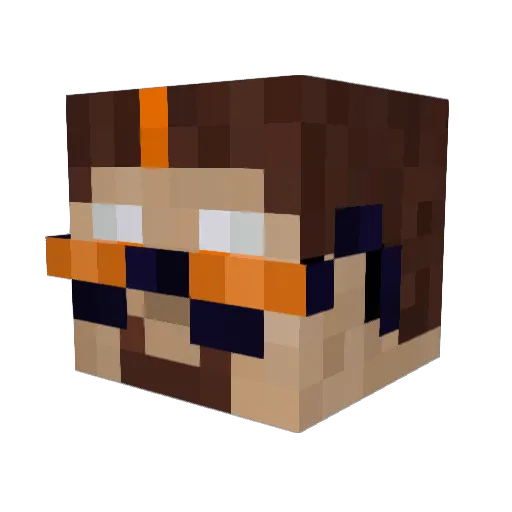 Mr_Argentum Minecraft avatar head, 3D render