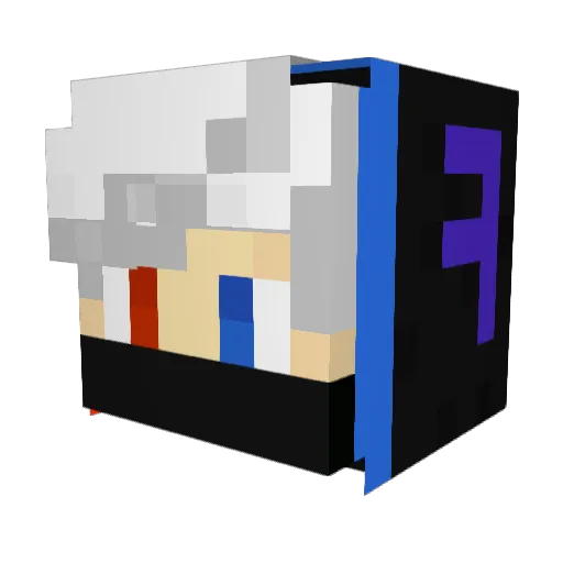 Mr_Atakan Minecraft avatar head, 3D render