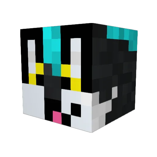 Mr_Axwolf Minecraft avatar head, 3D render