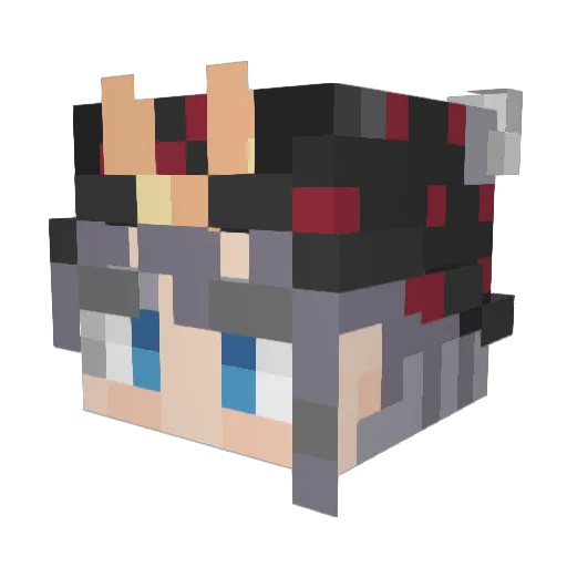 Mr_Azmaid Minecraft avatar head, 3D render
