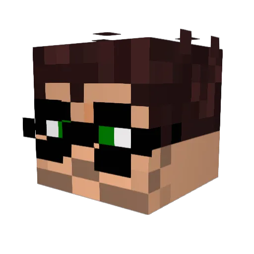 Mr_BDece Minecraft avatar head, 3D render