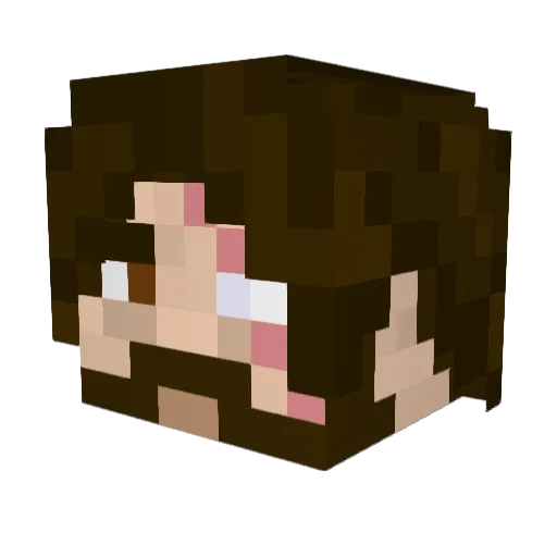 Mr_BL4CK_ Minecraft avatar head, 3D render