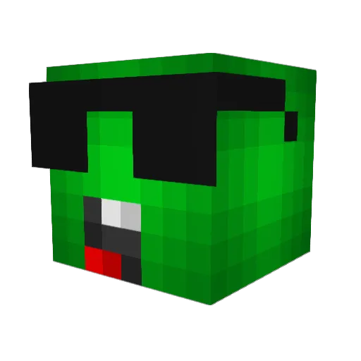 Mr_Badass29 Minecraft avatar head, 3D render