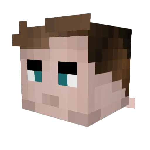 Mr_Baker_ Minecraft avatar head, 3D render