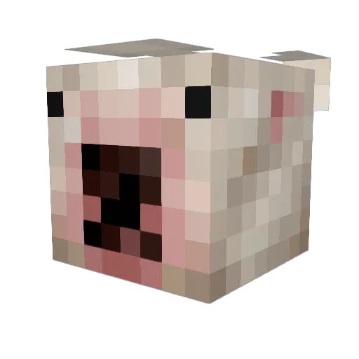 Mr_Bambus Minecraft avatar head, 3D render