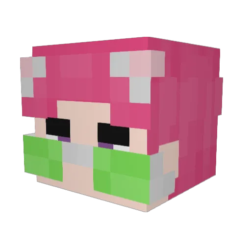 Mr_Bebops Minecraft avatar head, 3D render