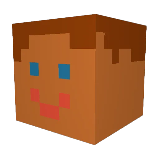 Mr_Bela Minecraft avatar head, 3D render