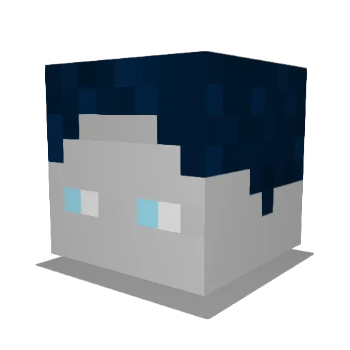 Mr_Black2008 Minecraft avatar head, 3D render