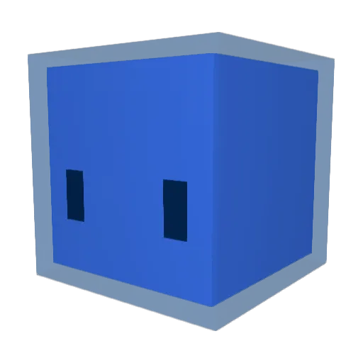 Mr_Bluu Minecraft avatar head, 3D render