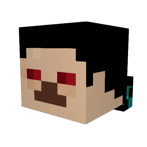 Mr_Bones55 Minecraft avatar head, 3D render