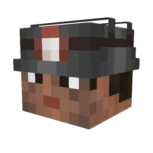 Mr_Boozle Minecraft avatar head, 3D render