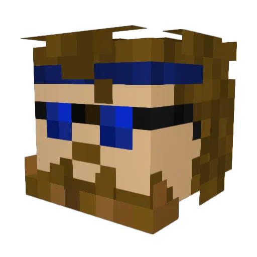 Mr_Budd47 Minecraft avatar head, 3D render