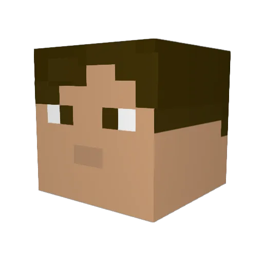 Mr_Buissness Minecraft avatar head, 3D render