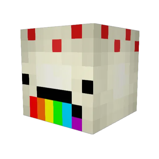 Mr_Caake Minecraft avatar head, 3D render