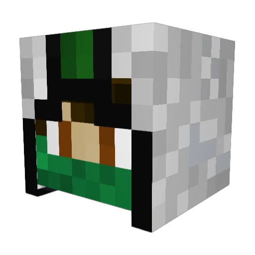 Mr_Cashoot Minecraft avatar head, 3D render