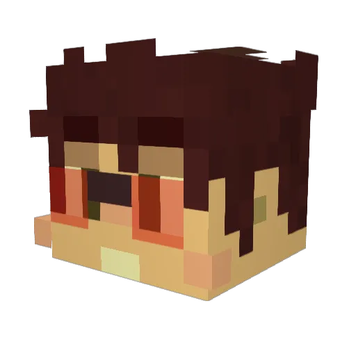 Mr_Chalky Minecraft avatar head, 3D render