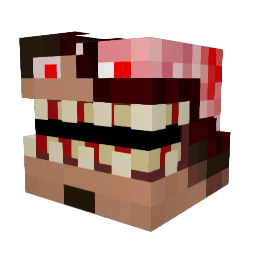 Mr_Chamio Minecraft avatar head, 3D render
