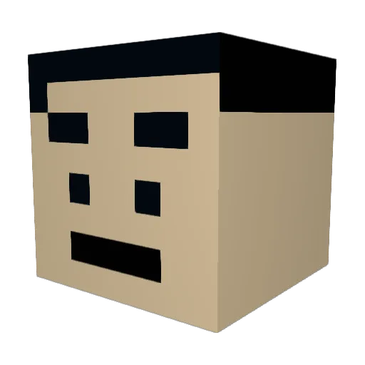 Mr_Chaw Minecraft avatar head, 3D render