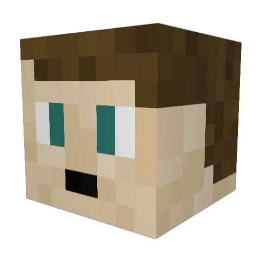 Mr_Cheexx Minecraft avatar head, 3D render
