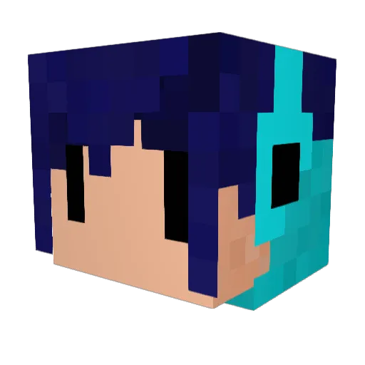 Mr_Chiu Minecraft avatar head, 3D render